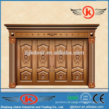 JK-C9015 porta latão de bronze de luxo porta wally design de porta esculpida